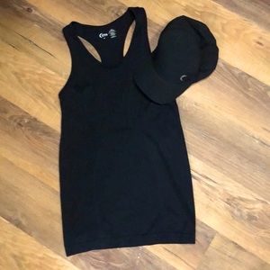 Zyia Copper Charged Active Razorback Tank Top/ Hat